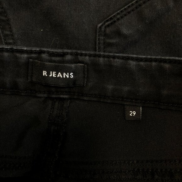 3/$25 ❥ R Jeans Black Ankle Capris Stretch Jeans Size 29x22 - Picture 8 of 13